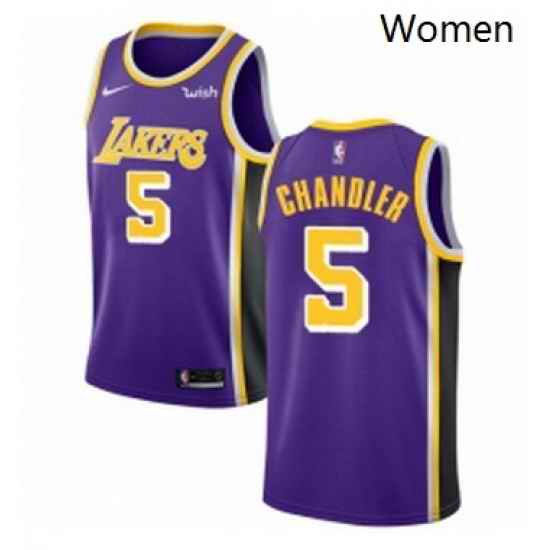 Womens Nike Los Angeles Lakers 5 Tyson Chandler Swingman Purple NBA Jersey Statement Edition